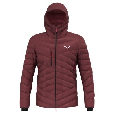 Salewa Down Jacket Ortles Medium 3 RDS (warm, water and wind resistant, compressible) burgundy Men