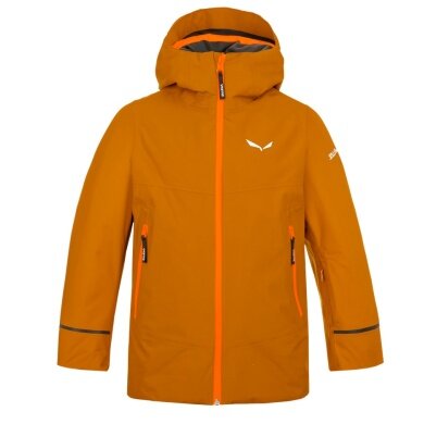 Salewa Isolation Winter Jacket Sella Powertex TirolWool® (warm, waterproof, durable) orange Boys