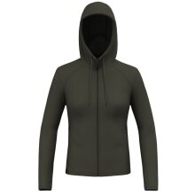 Salewa Hooded Jacket Fanes Merino (2-way stretch) dark olive green Women