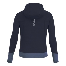 Salewa Puez Hybrid Polarite Hooded Full-Zip Jacket (Fleece Hoody, Lightweight, Breathable) Navy Blue Girls