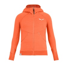 Salewa Kapuzenjacke Puez Hybrid Polarite Hooded Full-Zip (Fleecehoody, lightweight, breathable) orange Girls