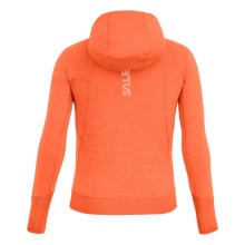 Salewa Kapuzenjacke Puez Hybrid Polarite Hooded Full-Zip (Fleecehoody, lightweight, breathable) orange Girls