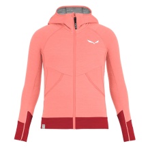 Salewa Hooded Jacket Puez Hybrid Polarite Hooded Full-Zip (Fleecehoody, lightweight, breathable) pink Girls