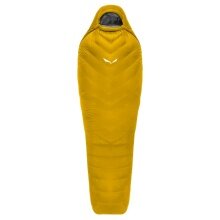 Salewa Sleeping Bag Puez RDS Down SB (3-Season Sleeping Bag, Lightweight, Warm) - Right Zip Opening - Gold/Yellow