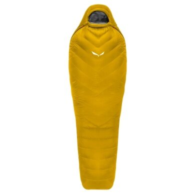 Salewa Sleeping Bag Puez RDS Down SB (3-Season Sleeping Bag, Lightweight, Warm) - Right Zip Opening - Gold/Yellow