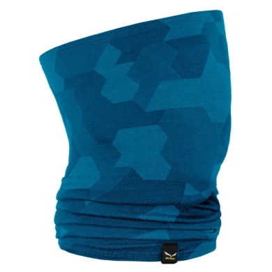 Salewa Tube Scarf (Neck Warmer) Icono Merino Necktube (warm and breathable) blue/camou