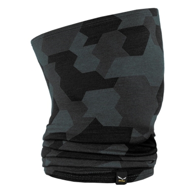 Salewa Tube Scarf (Neck Warmer) Icono Merino Necktube (warm and breathable) black/camo