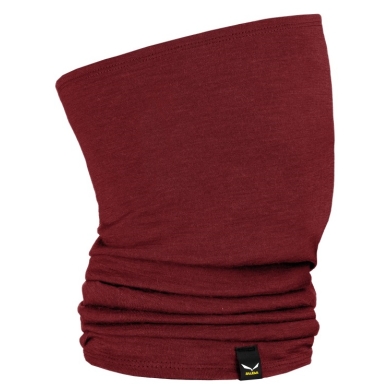 Salewa Tube Scarf (Neck Warmer) Icono Merino Necktube (warm and breathable) burgundy