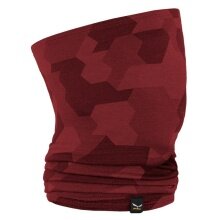 Salewa Tube Scarf (Neck Warmer) Icono Merino Necktube (warm and breathable) burgundy/camo