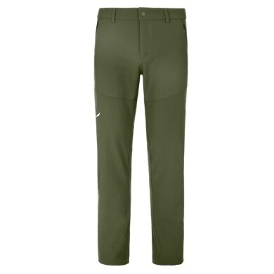 Salewa Softshell Hiking Trousers Dolomia (2-way stretch, warm, wind and water repellent) thyme green Men