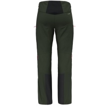 Salewa Softshell Ski Pants Sella 3-Layer Powertex (Hardshell Pants, Waterproof, Windproof) Olive Green Men