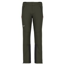 Salewa Winter Softshell Trousers Lagorai Durastretch (lightweight, water-repellent, breathable) olive green Men