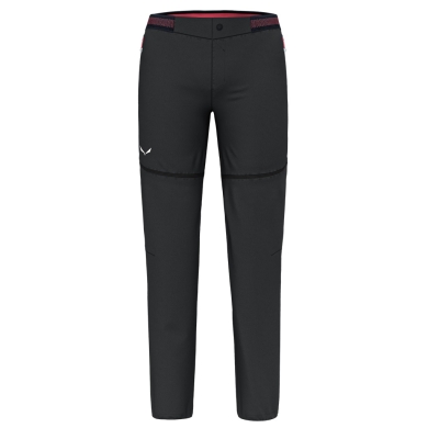 Salewa Wander Softshell Trousers Pedroc 2 Durastretch 2in1 (windproof, water-repellent) with zip-off legs black Men