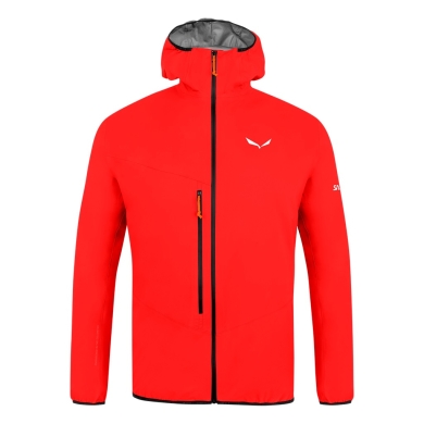 Salewa Softshell Jacket Agner 2 3L Powertex (windproof, waterproof, compressible) flame red Men