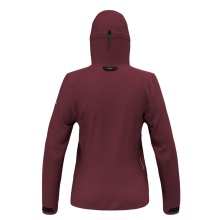 Salewa Softshell Jacket Sella Durastretch Hybrid (Hardshell, breathable, water-repellent) burgundy Women