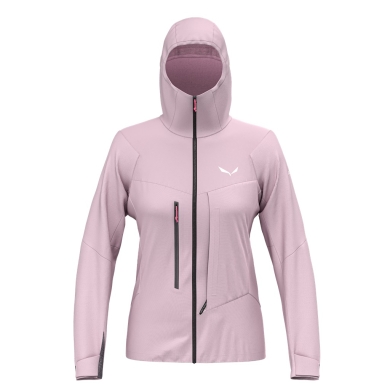 Salewa Softshell Jacket Sella Durastretch Hybrid (Hardshell, breathable, water-repellent) pink Women