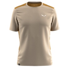 Salewa Sport T-Shirt Puez Hybrid Dry'Ton (high moisture transport) sand brown men's