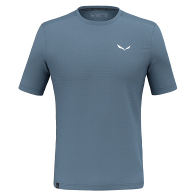 Salewa Sport T-Shirt Puez Hybrid Dry'Ton (high moisture transport) java blue men's