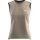 Salewa Tank Top Puez Merino Hybrid (Merino wool, ideal thermal regulation) sand brown ladies