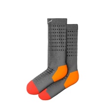 Salewa Trekking Sock Crew Pedroc Merino (Moisture and Temperature Regulation) grey/orange Men's - 1 Pair