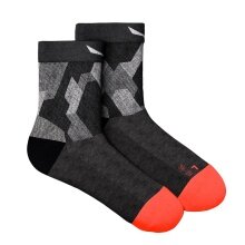 Salewa Trekking Sock Pedroc Camo Merino (durable, breathable) Short Socks Black/Grey Men - 1 Pair