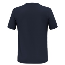 Salewa Leisure T-shirt Fanes Secret Poem Merino (4-way stretch, odor-neutralizing) navy blue Men