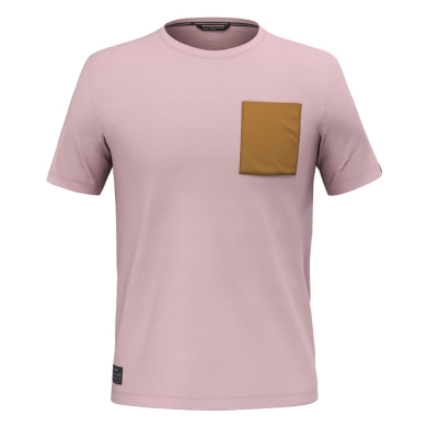 Salewa Leisure T-shirt Fanes Secret Poem Merino (4-way stretch, odor-neutralizing) pink Men