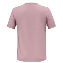 Salewa Leisure T-shirt Fanes Secret Poem Merino (4-way stretch, odor-neutralizing) pink Men