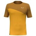 Salewa Sport T-shirt Puez Sporty Dry (quick-drying, 4-way stretch, odour-neutralising) yellow/gold Men