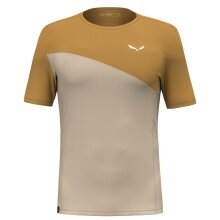 Salewa Sport T-shirt Puez Sporty Dry (quick-drying, 4-way stretch, odour-neutralising) sand brown/brown Men