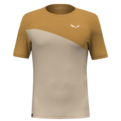 Salewa Sport T-shirt Puez Sporty Dry (quick-drying, 4-way stretch, odour-neutralising) sand brown/brown Men