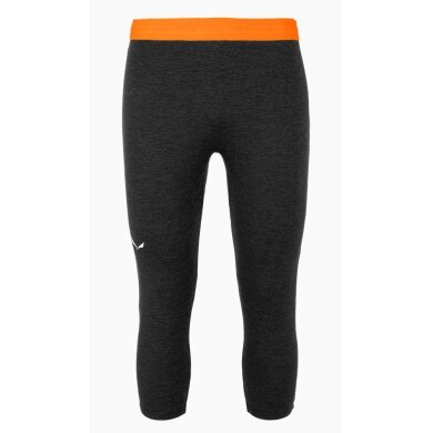 Salewa Functional Underwear Base Layer Leggings Boe AM Thermal 3/4 Tight (warm, breathable) black Men