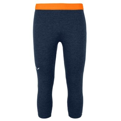 Salewa Functional Underwear Base Layer Leggings Boe AM Thermal 3/4 Tight (warm, breathable) navy blue Men