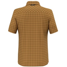 Salewa Hiking Shirt Puez Dry'Ton Short Sleeve (4-Way Stretch) Golden Brown Men