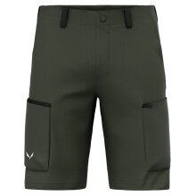 Salewa Trekking-Hiking Trousers Puez Hemp Durastretch Short (breathable, durable) short dark olive green Men