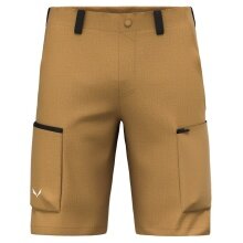 Salewa Trekking-Hiking Pants Puez Hemp Durastretch Short (breathable, durable) short gold-brown Men