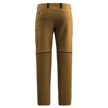 Salewa Softshell Hiking Trousers Puez Hemp Durastretch 2in1 (with Zip-off Legs) Gold Brown Men's