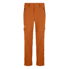 Salewa Softshell Hiking Trousers Talveno 2in1 DST (water-repellent) with Zip-off Legs brown Men