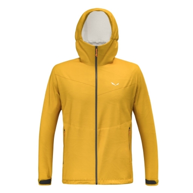 Salewa Trekking-Hiking Jacket Puez Powertex (2.5-Layer Hardshell Jacket, windproof and waterproof) yellow Men