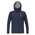 Salewa Trekking-Hiking Jacket Puez Powertex (2.5-Layer Hardshell Jacket, wind and waterproof) navy blue Men