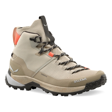 Salewa Hiking Boots Puez Knit Mid Powertex (Trekking, waterproof) sand brown Ladies