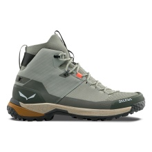 Salewa Hiking Shoes Puez Knit Mid Powertex (Trekking, waterproof) green/olive green men's