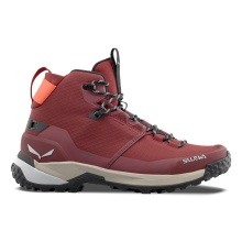 Salewa Hiking Shoes Puez Mid Powertex (Trekking, waterproof, breathable) burgundy ladies