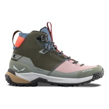 Salewa Hiking Shoes Puez Mid Powertex (Trekking, waterproof, breathable) olive green/multi-coloured Ladies