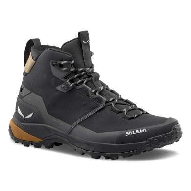 Salewa Hiking Shoes Puez Mid Powertex (Trekking, waterproof, breathable) black men's