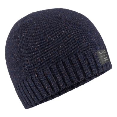 Salewa Wool Hat (Beanie) Alpine Wool (soft, warm, ribbed) navy blue - 1 piece