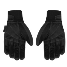 Salewa Softshell Gloves Ortles Dst with Leather Palm - Durable, Breathable - Black Women