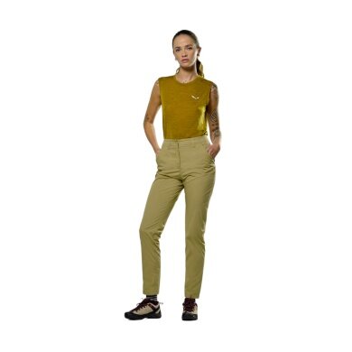 Salewa Fanes Light Pant (Cotton Blend, Lightweight) Long Sand Brown Ladies