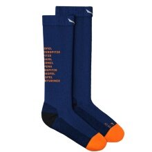 Salewa Trekking Sock Crew Ortles Dolomites (Merino wool, durable, warm) electric blue - 1 pair