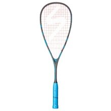 Salming Squash racket Forza Feather 145g/head heavy black/cyan blue - strung -